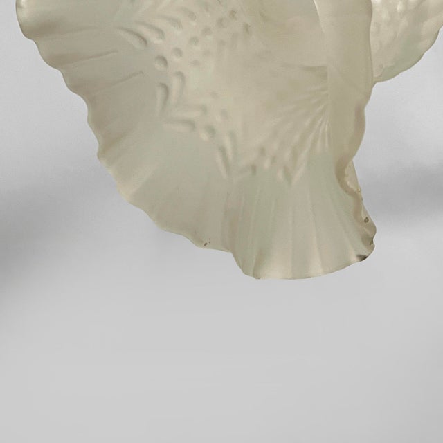 Gold Italian Art Deco Flower-Shaped Wall Lamp in Brass and Glass, 1950s For Sale - Image 8 of 18