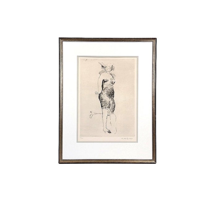 image 11.5X16.75 He attended the Accademia di Belle Arti in Florence in 1917. Although he never abandoned painting, Marini...