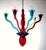 The Gaia chandelier, the multicolored edition, is an emblem of the postmodern style of the 80s. This multi-colored version...