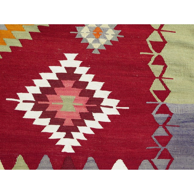 Mid 20th Century Vintage Kilim Area Rugs For Sale - Image 10 of 11