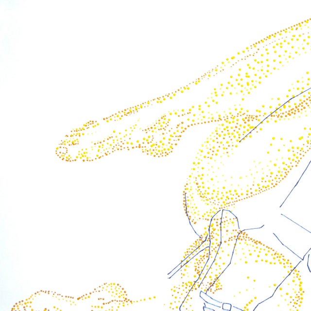 Emulsion with cotton and silver thread sewn on Splendorlux White Gloss paper