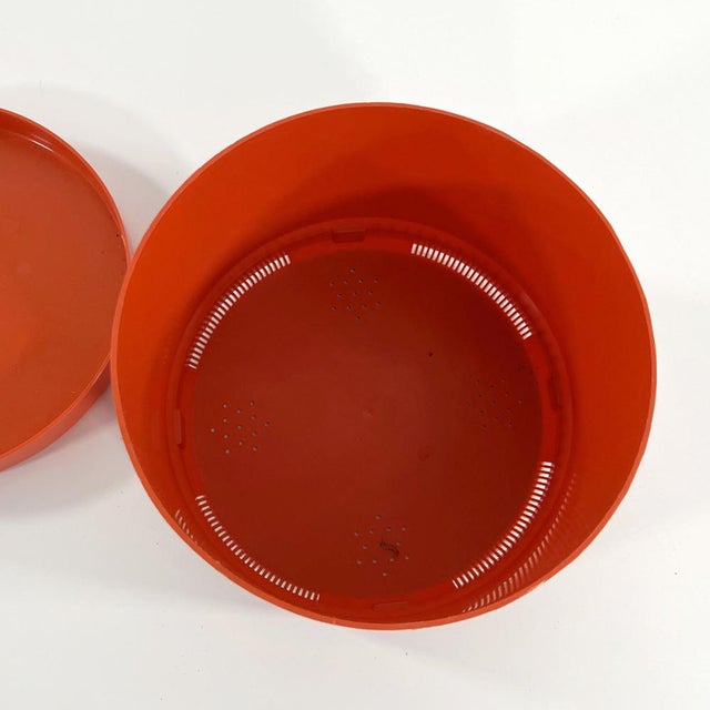 Orange Prisma Planter by Gianni Celada for Programma-Vastill, 1970s For Sale - Image 4 of 7