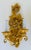 Original Retail $1760, elegant Italian Small Carved Wood Gold Wall Sconces, showroom floor samples