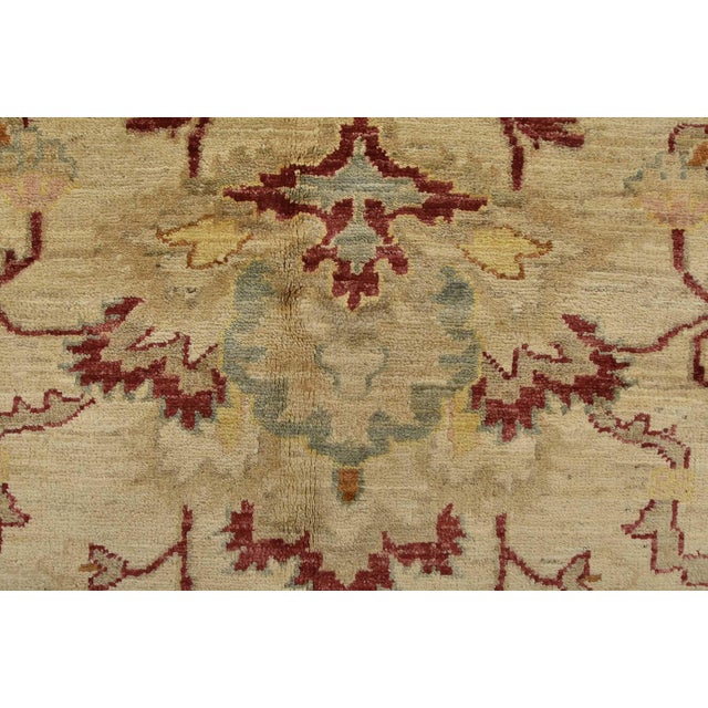 Ziegler Rug 10'1'' X 13'4'' Beige Wool Traditional Hand-Knotted Oriental Carpet For Sale - Image 9 of 12