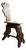 Rustic Hand-Carved Primitive Wood Chair For Sale