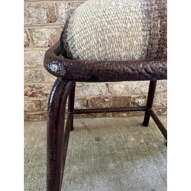 Metal Pair of Vintage Industrial Stools For Sale - Image 7 of 17