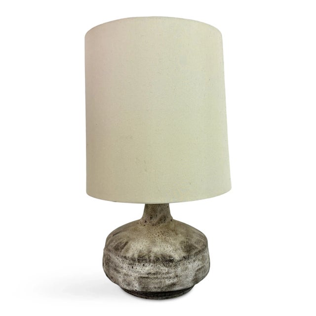 Mid-Century Ceramic Table Lamp in Speckled Finish, 1960s For Sale - Image 9 of 9