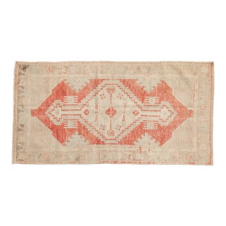 Vintage Distressed Oushak Rug - 2'5" x 4'8" For Sale
