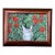 Contemporary Original Judy Henn Small Print of Cat in Foliage Framed For Sale