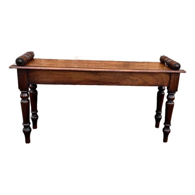 19th Century English Hall Bench For Sale
