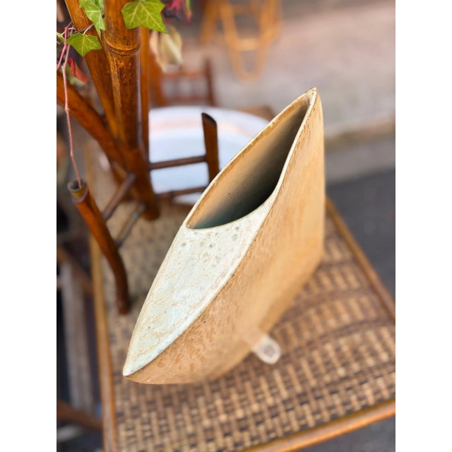 Ceramic Vintage Glazed Stoneware Vase, 1980s For Sale - Image 7 of 18