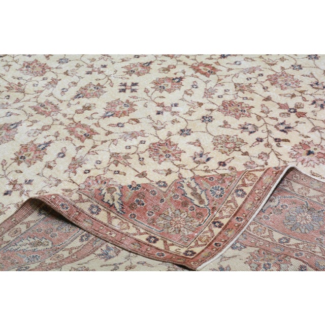 1960s Vintage Hand Knotted Rug,8'4"X12'2" For Sale In New York - Image 6 of 6