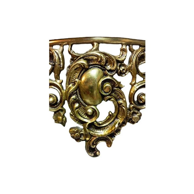 Metal Vintage Bronze Console Table For Sale - Image 7 of 12