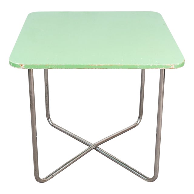 Bauhaus Tubular Steel Dining Table by Petr Vichr, 1930s For Sale