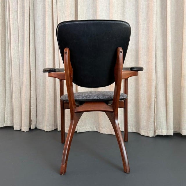 1950s 1950s Mid-Century Modern Sculptural Walnut Armchair by Boling Chair Co. For Sale - Image 5 of 10
