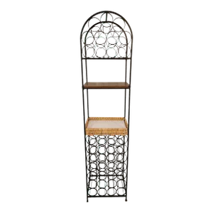 Vintage Iron Wine Rack by Arthur Umanoff