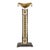 Hand-Cast Ormolu Brass Table Torchère With Marble Base For Sale