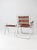 Mid-Century Aluminum & Wood Slat Chair With Side Table Set For Sale - Image 13 of 17