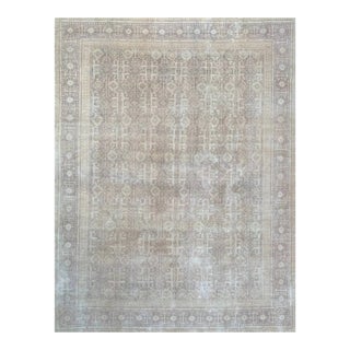 1960s Old Persian Tabriz Area Rug 10x13 For Sale