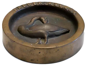 Mid-Century Danish Bronze Ashtray from Fredriksværk, 1950s