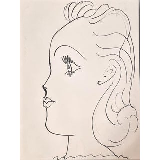 Pablo Picasso, Young Girl, Lithograph, 1957 For Sale
