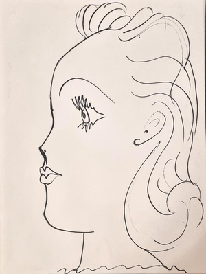 Pablo Picasso, Young Girl, Lithograph, 1957