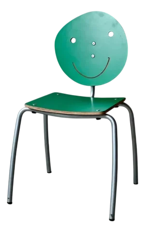 Green Smiley Childrens Chair by Agatha Ruiz De La Prada for Amat-3