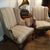 Queen Anne A Pair of Vintage Wingback Chairs by Craftsmaster For Sale - Image 3 of 9