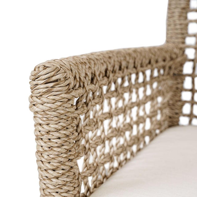 Outdoor Rope Dining Arm Chair For Sale - Image 11 of 11