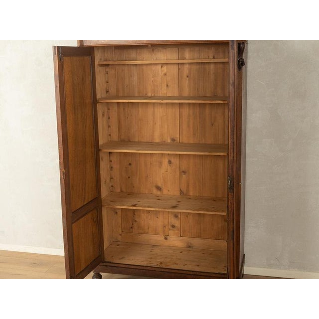 Antique Two-Door Cabinet with Carvings For Sale - Image 5 of 8