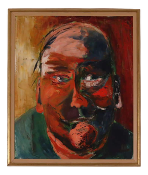 Anelotte Höcke, Uncle, 1977, Oil on Canvas, Framed