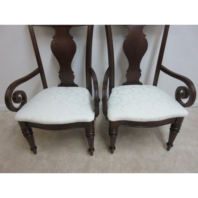 Pennsylvania House Cherry Cortland Manor Regency Dining Chairs - a Pair For Sale In Philadelphia - Image 6 of 11