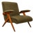 José Zanine Caldas “Z” Armchair in Pau Marfim and Olive Mohair, Brazil, 1950s For Sale