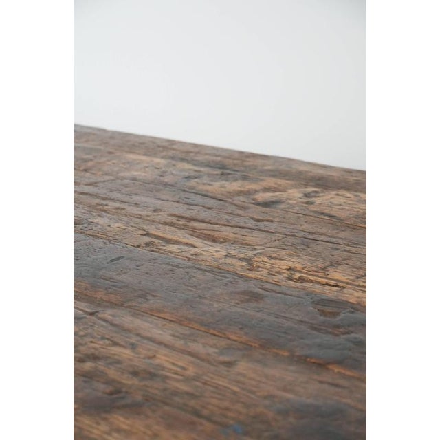Large Antique Farm Dining Table in Pine For Sale - Image 13 of 18