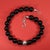 Traditional Ajd 20 Inch Awesome Black Onyx 20 MM Necklace With Pure Silver Focal For Sale - Image 3 of 5
