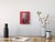 Early 21st Century Allude to the Cross of St. Andrew by Elena Burykina | Oil on panel Helmet against a red background For Sale - Image 5 of 5