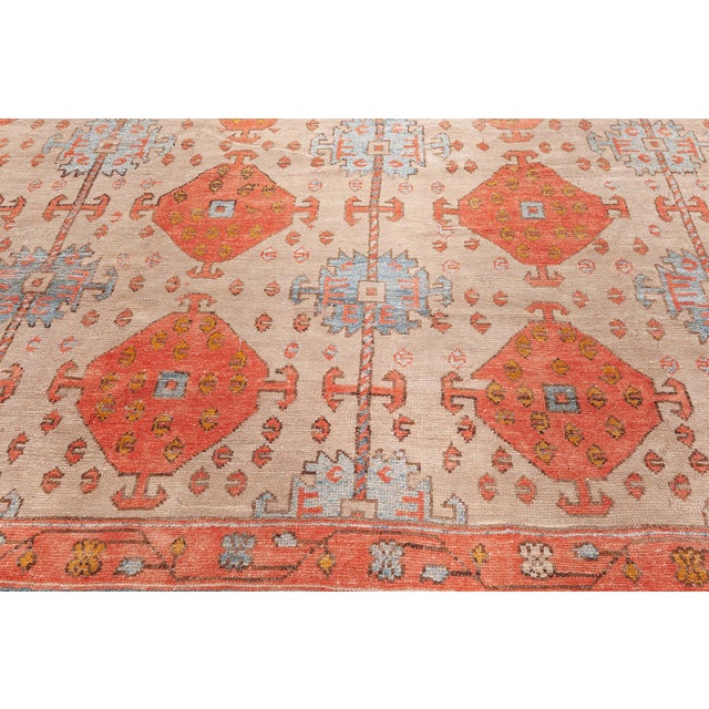 New Turkish Oushak Rug by Doris Leslie Blau Size: 11'4" × 11'7" (345 × 353 cm) This modern Turkish Oushak rug is a...
