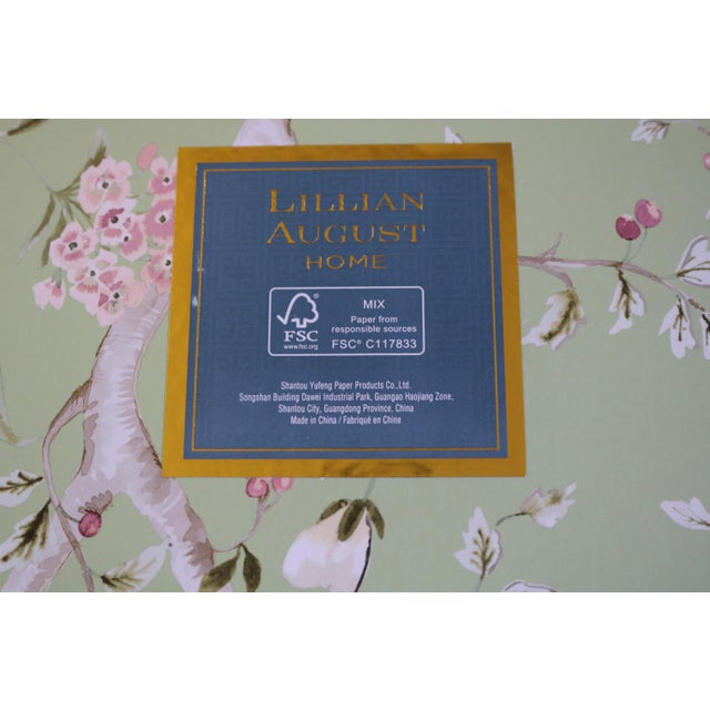 Lillian August Lillian August Home Green Floral Storage Box For Sale - Image 4 of 4