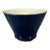 Vintage Chinoiserie Monochrome Blue Glazed Porcelain Teacup – Celadon Interior, Gilded Rim For Sale