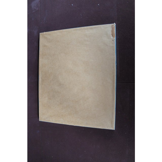 Mid 20th Century Vintage Bigatti Colored Asian Pagoda Buddhist Temple Engraving, Framed For Sale - Image 9 of 10