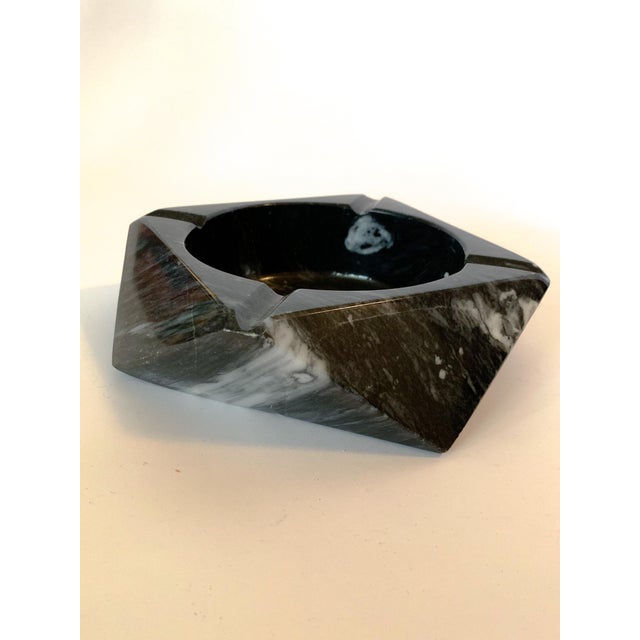 Vintage Black Marble Catchall Ashtray For Sale - Image 9 of 9