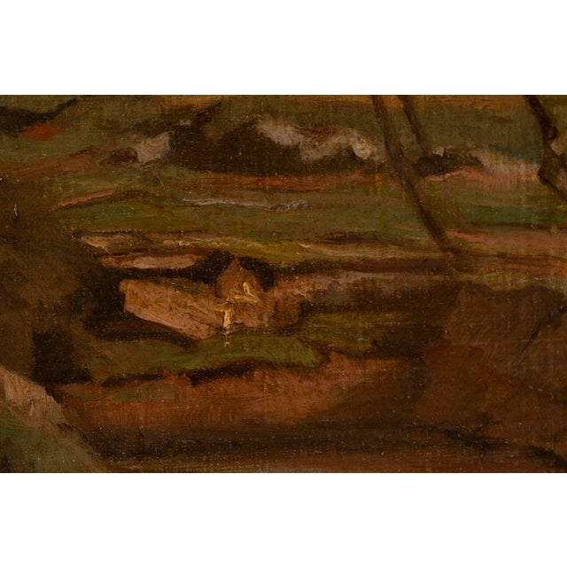 Gustave Saltzmann, Campagna Romana (Roman Countryside), Oil on Canvas For Sale - Image 6 of 16
