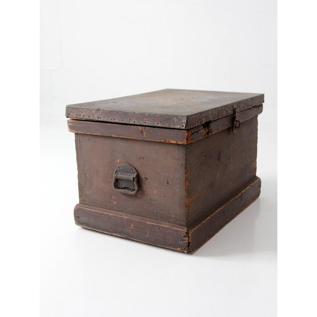 Antique Railroad Conductor Box For Sale - Image 9 of 18