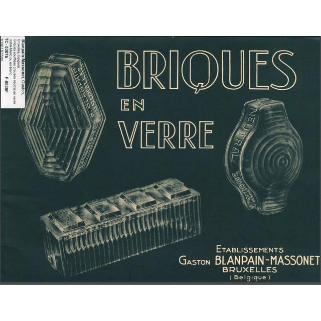 G. Falconnier glass bricks series n°9 composition - large quantity available belgium - le corbusier - gustave falconnieron...
