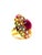 Bochic “Orient” Vintage Ruby, Diamond & Multi Sapphire Ring Set In 18K Gold & Silver For Sale - Image 10 of 10