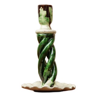 Mezcal by Candlelight Small Ceramic Candlestick For Sale