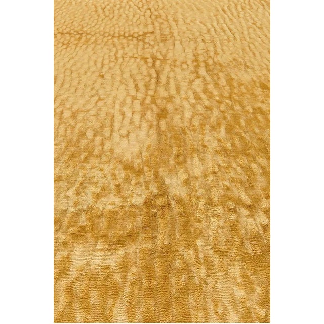 Textile Contemporary Abstract Sand Dunes Silk Tibetan Rug by Doris Leslie Blau For Sale - Image 7 of 8
