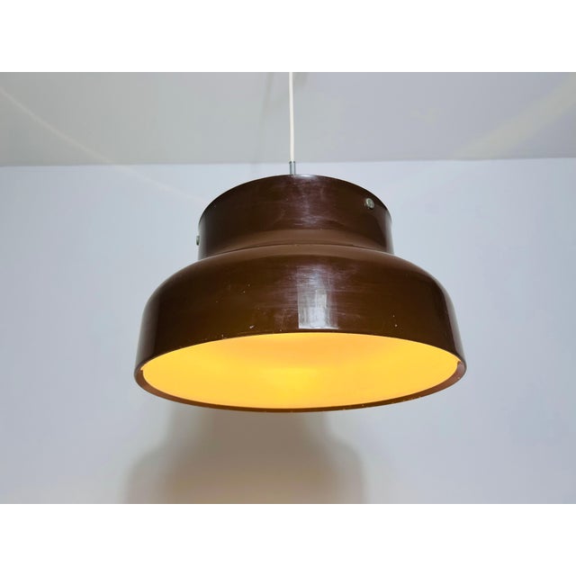 Space Age Bumling Brown Pendant Lamp by Atelje Lytan, Sweden, 1970s For Sale - Image 10 of 10