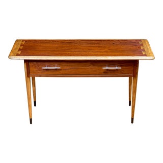 Restored Lane Acclaim Walnut Console Table For Sale