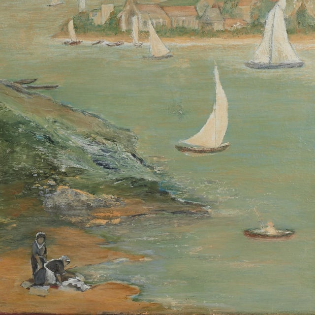 Pair of Italian Painted Panels With Sailboats For Sale - Image 16 of 18